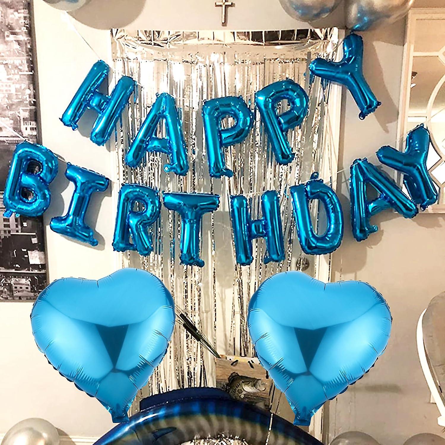 9-teiliges Folienballon Set Geburtstagsdeko | Mit Zahlen & Figuren