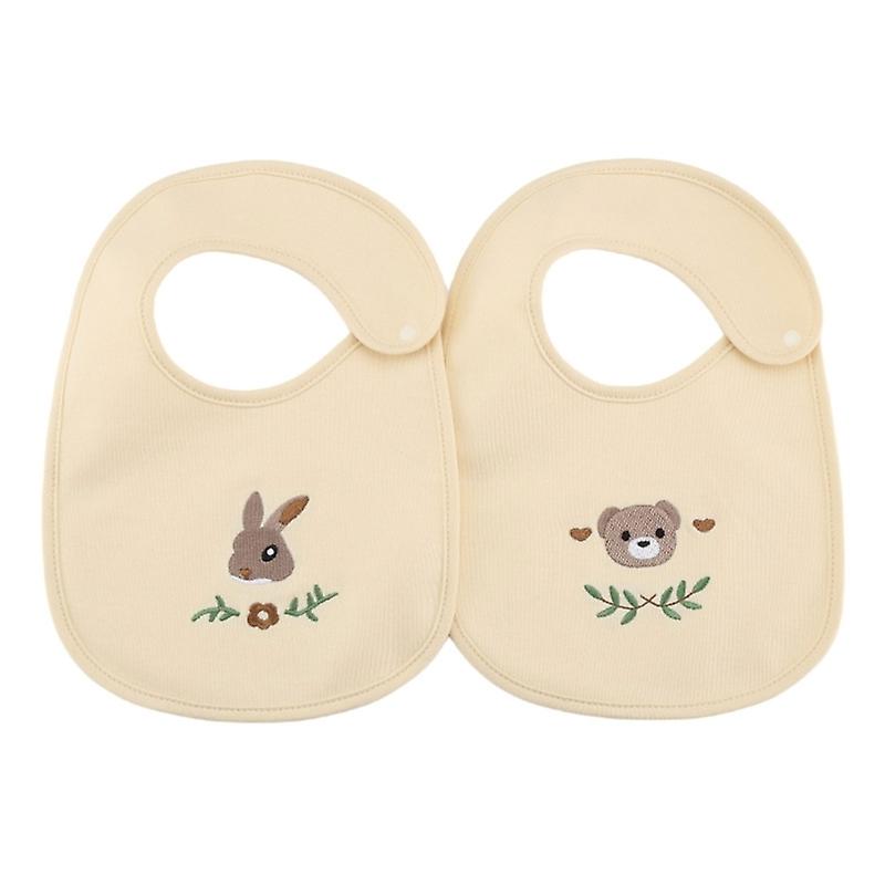 Feeding Bibs Soft Bib Drooling Apron Cotton Burp Cloths with Cartoon Pattern