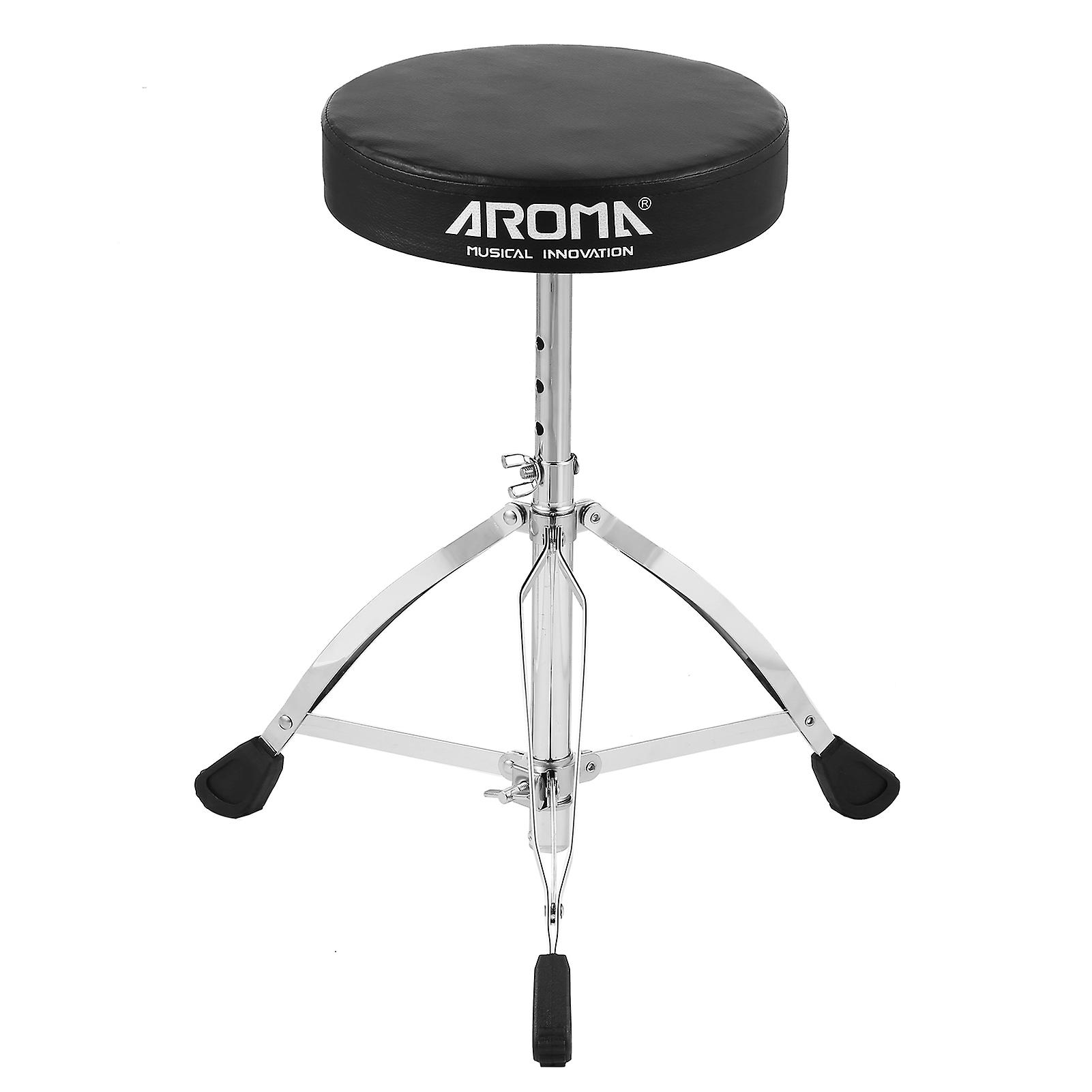 Universal Drum Throne Round Padded Drum Seat Stool Double-braced