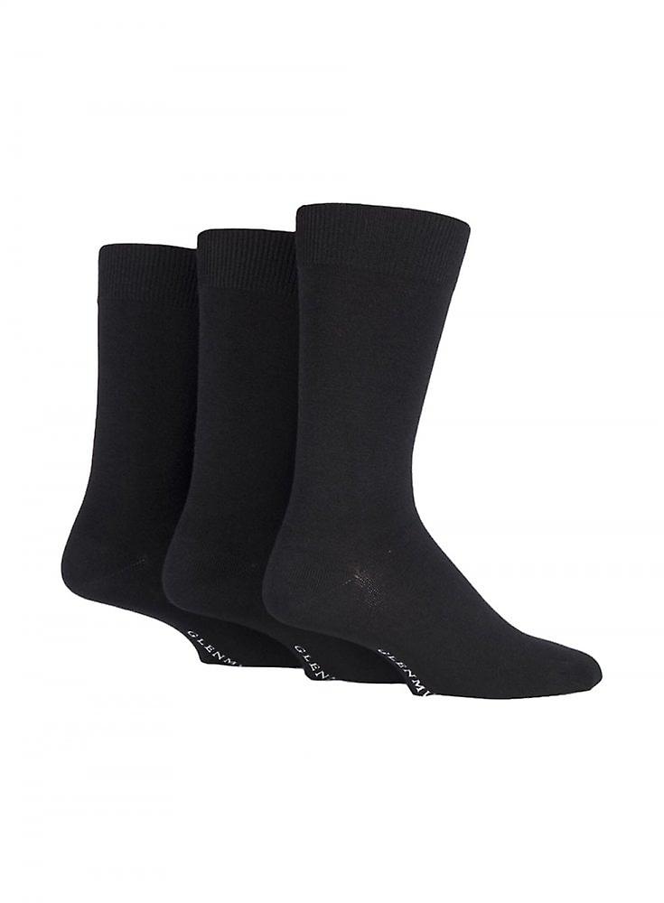 Men's Glenmuir 3pk Bamboo Socks Black