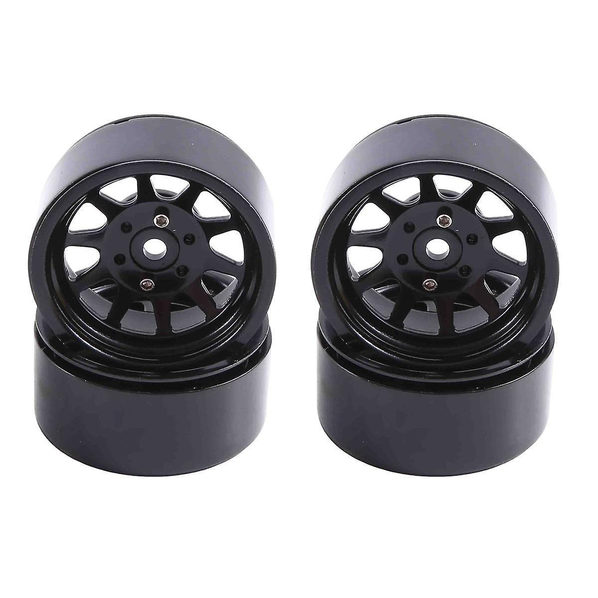 4PCS Metal Alloy 1.9 Beadlock Wheel Rims for 1:10 RC Crawler Axial SCX10 AXI03007 90046 TRX4 Redcat