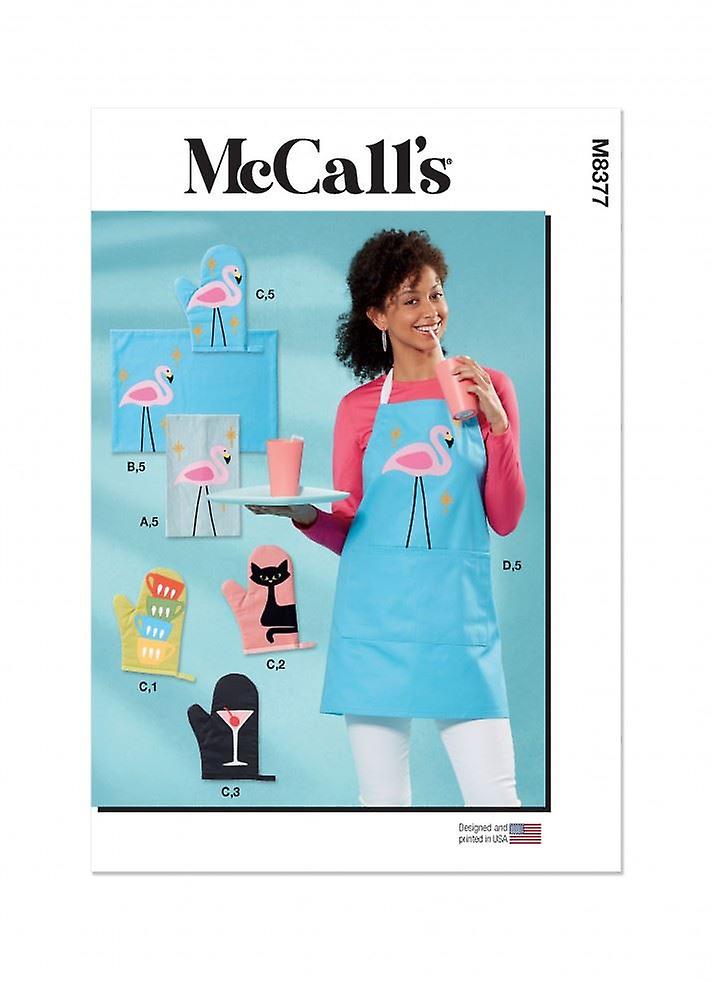 McCalls Sewing Pattern 8377 OS (One Size Only) Aprons, Accessories