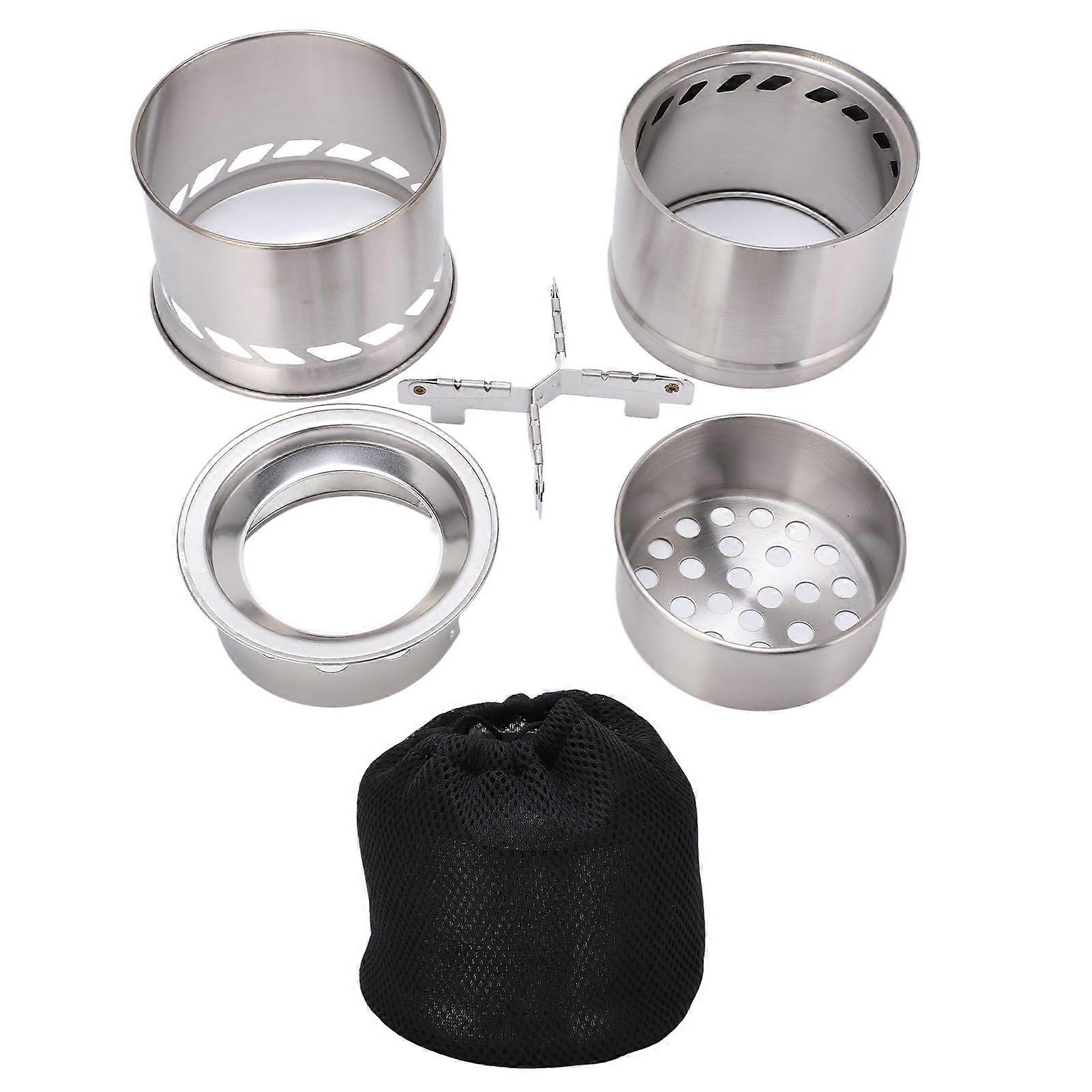 Compact Folding Gasifier Stove for Camping and Picnics