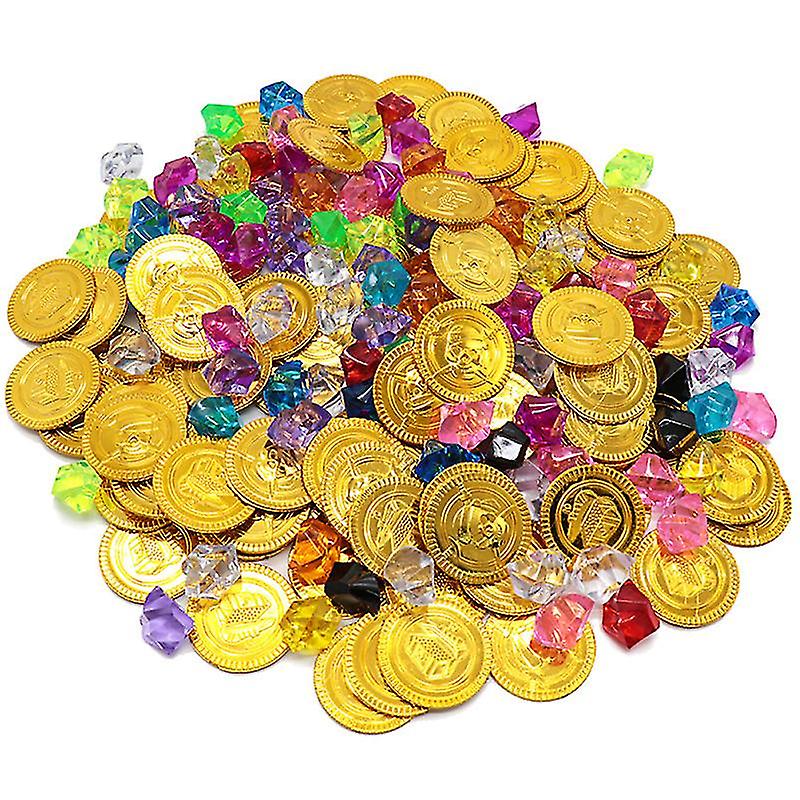 320pcs Kid Pirate Gold Coins