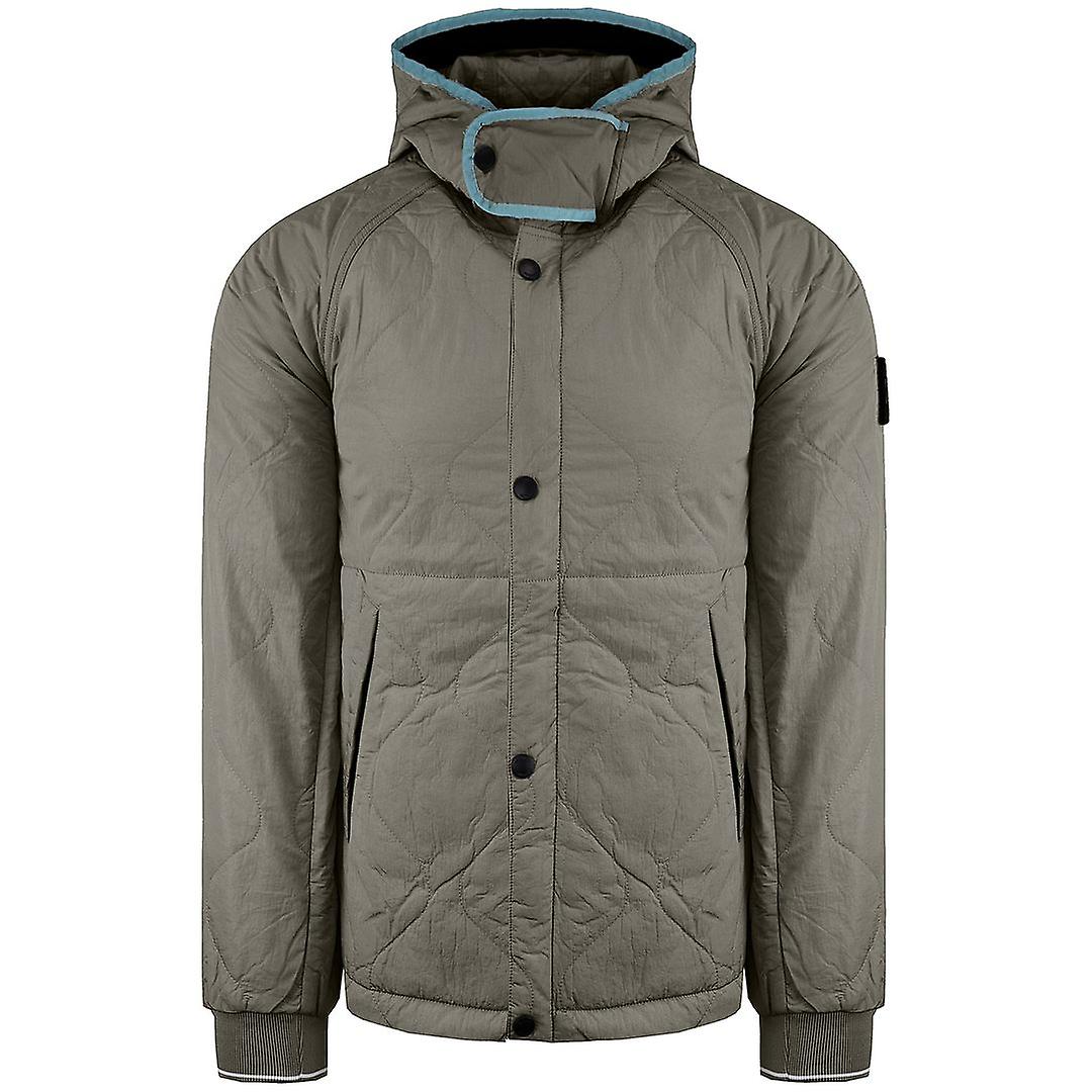 Weekend Offender Retro 80's Long Sleeve Mens Drizzle Manilla Jacket JKAW2226 DRIZZLE