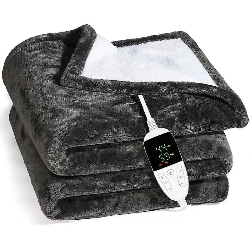 Electric Heated Throw Blanket Fast Heating Pads Super Cozy Soft Warm Flannel