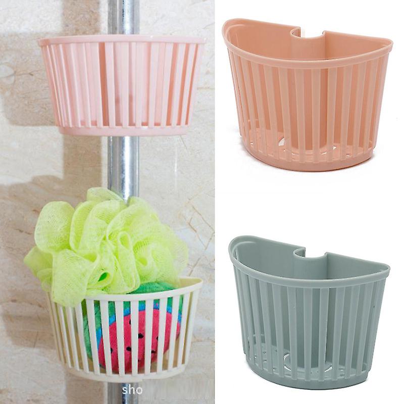 Kitchen Plastic Drain Basket Storage Basket Shower Shelf Bathroom Accessories