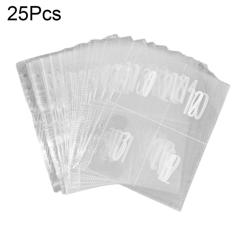 100 Envelope Challenge Binder Inserts 25 Sheets 100 Pockets Cash Budget System Portable Money Saving Organizer For Binder