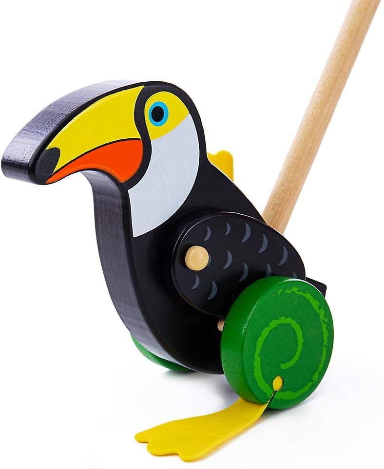 Bigjigs Holz Push Entlang Toucan