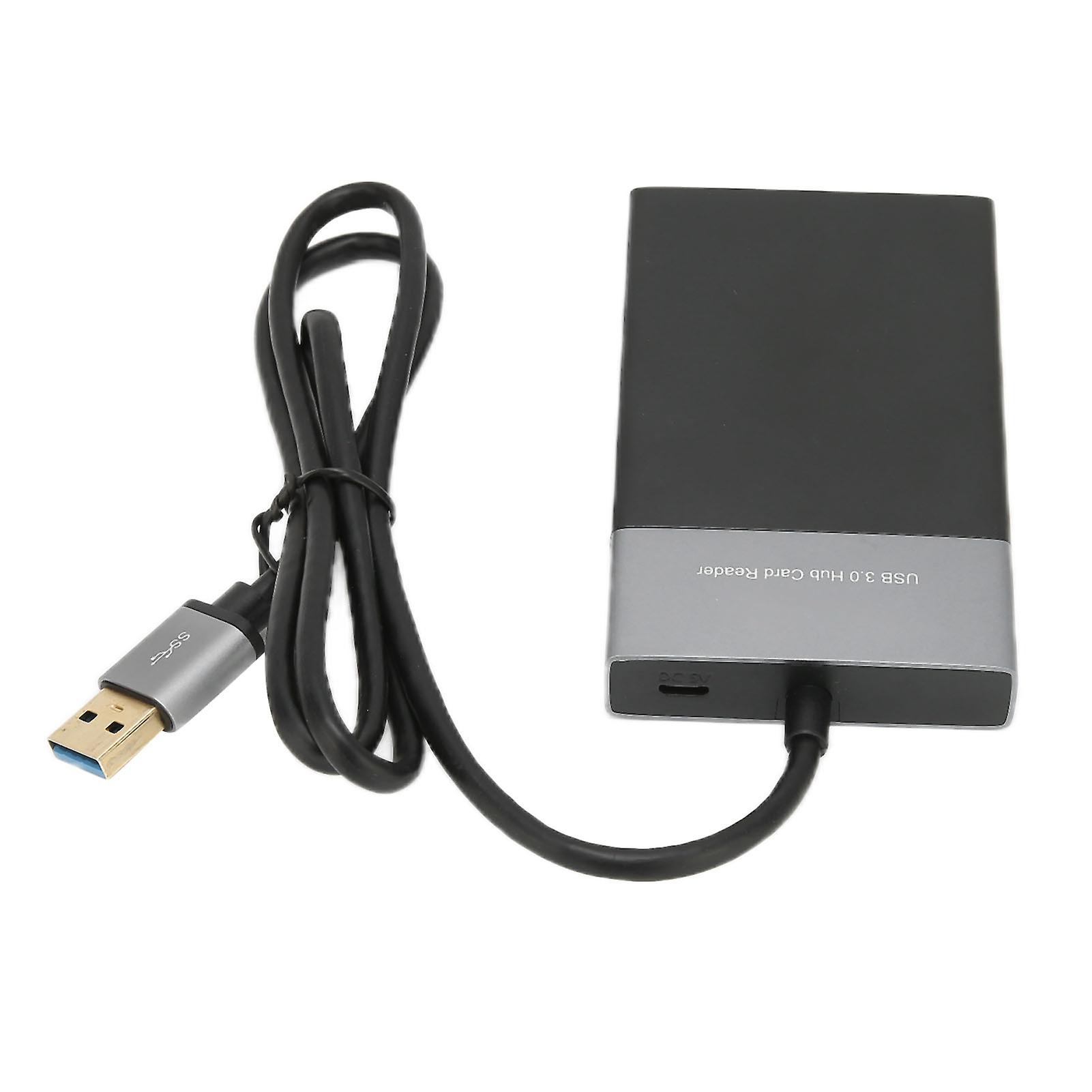 Multifunction Card Reader USB3.0 6-in-1 Adapter Model 5215B Black