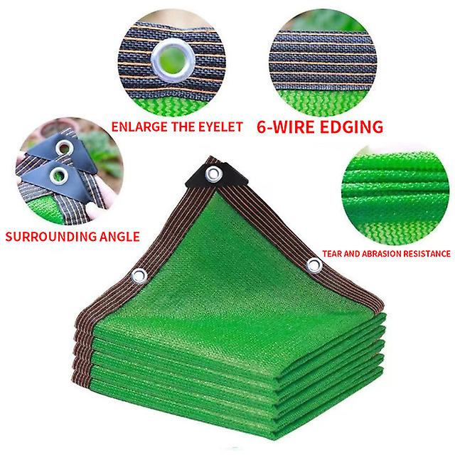 Thickened 12-pin 90% Shading Rate Anti-uv Hdpe Black Shading Net Outdoor Pergola Car Garage Rain Shed Shading Net