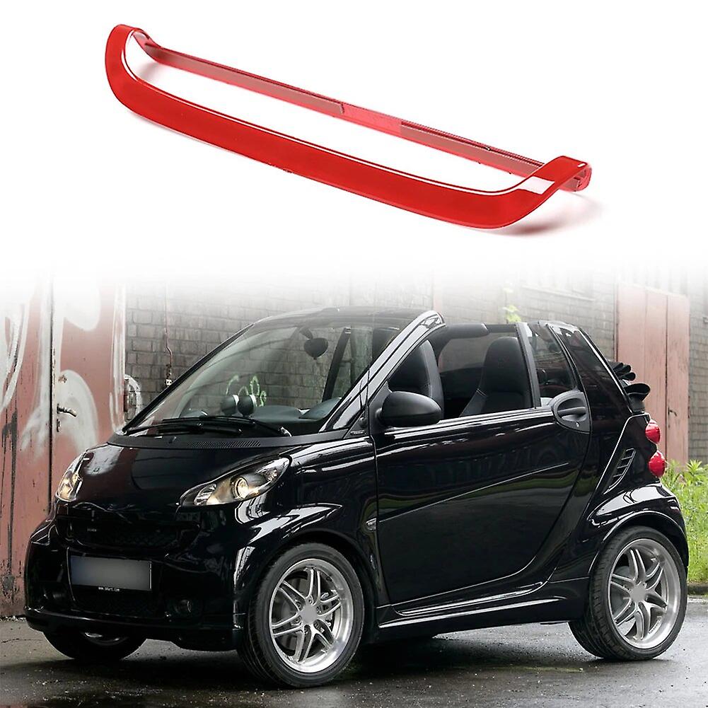 100% Brand New Red Paste Use Abs  Door Lock Switch Decorative Frame For Smart Fortwo 451 09-15