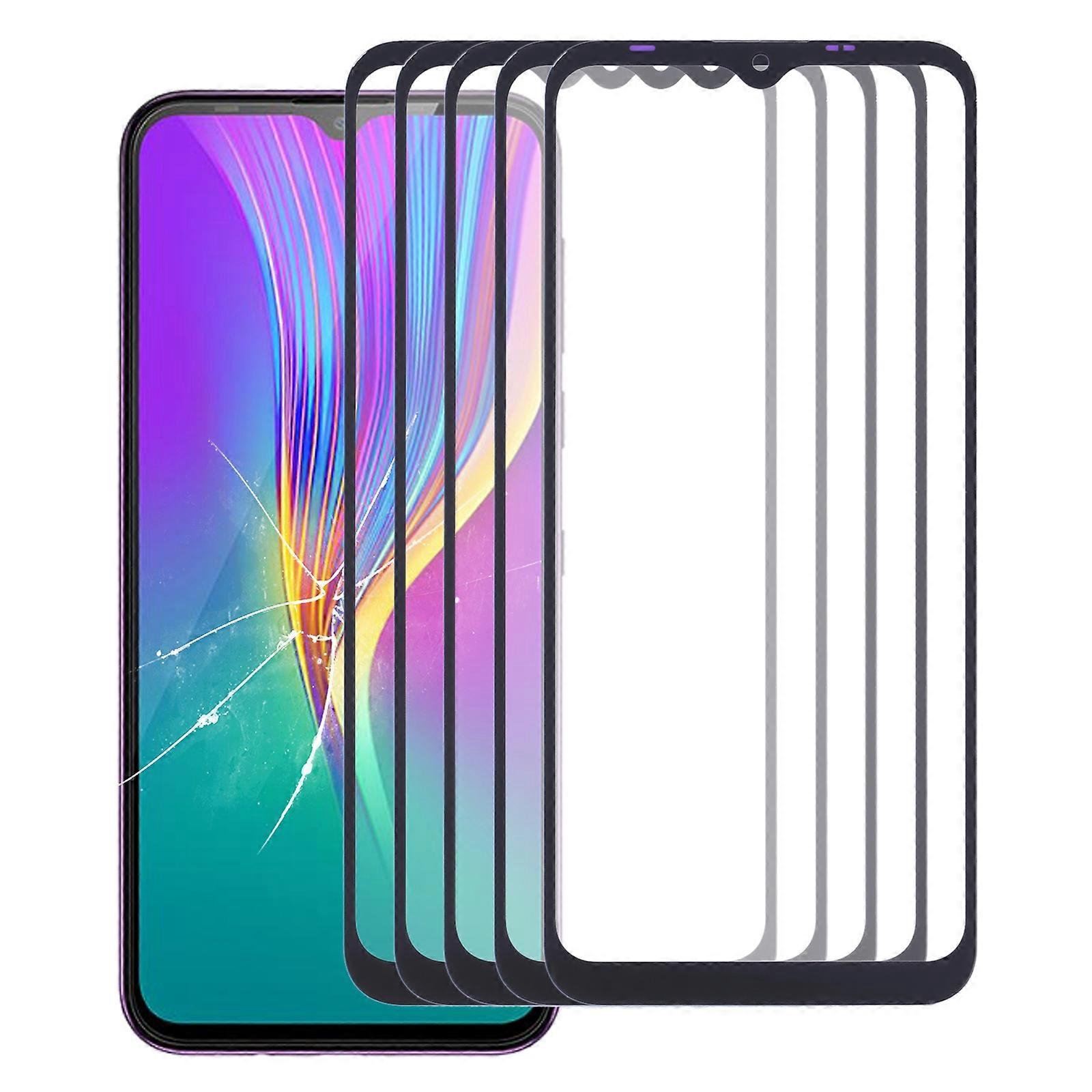 5 PCS Front Screen Outer Glass Lens for Infinix Smart 4 / Smart 4c
