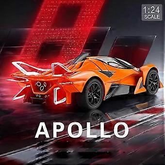 Modellino Auto Apollo Progetto EVO 1/32 In Lega Di Zinco – Con Suoni, Luci E Retromarcia – Portiere Apribili – Per Collezionisti E Bambini +3 Anni (nero)
