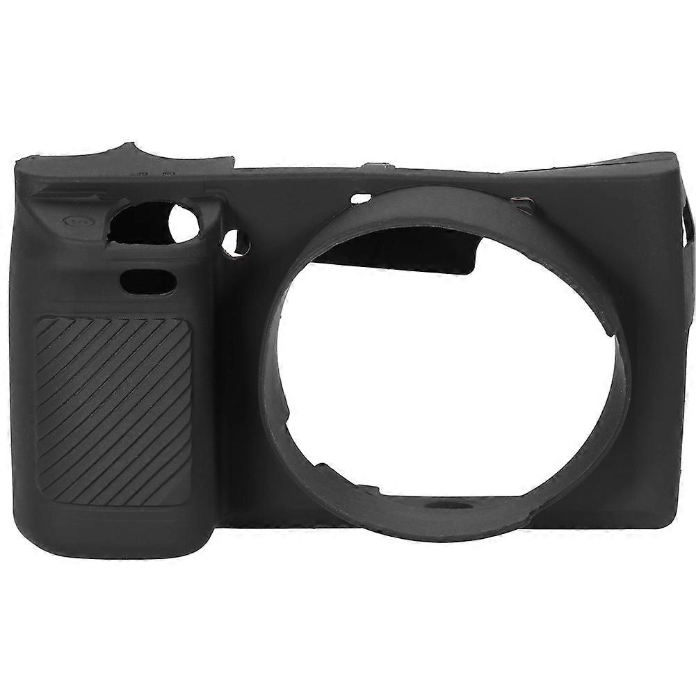 Soft Silicone Camera Case Protective Cover with Easy Access Design for Sony A6000 Black NO.0278