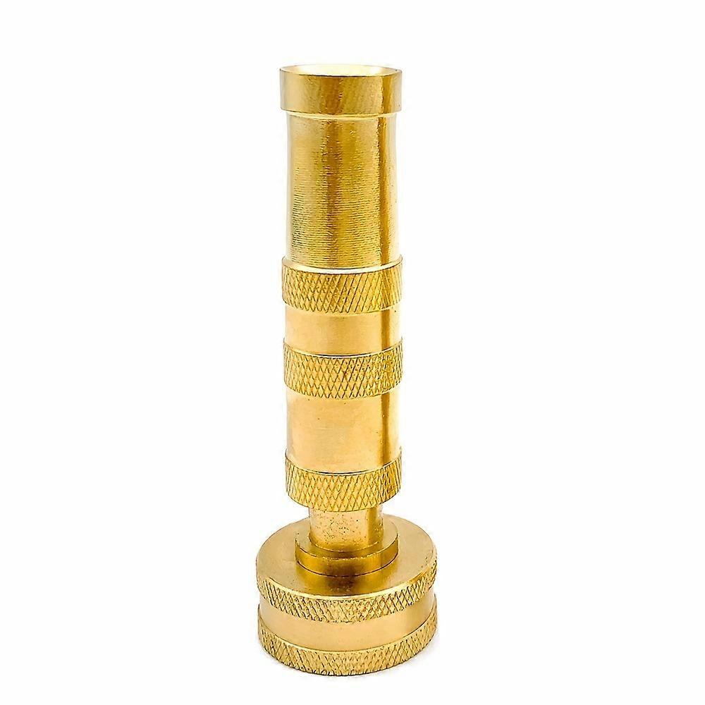 1set/2sets, Heavy-Duty 4-inch Garden Hose Spary Nozzle Solid Brass Adjustable Twist Hose Nozzle, 3/4" Screw Threads, Shut-Off Valve, Gardening & Lawn