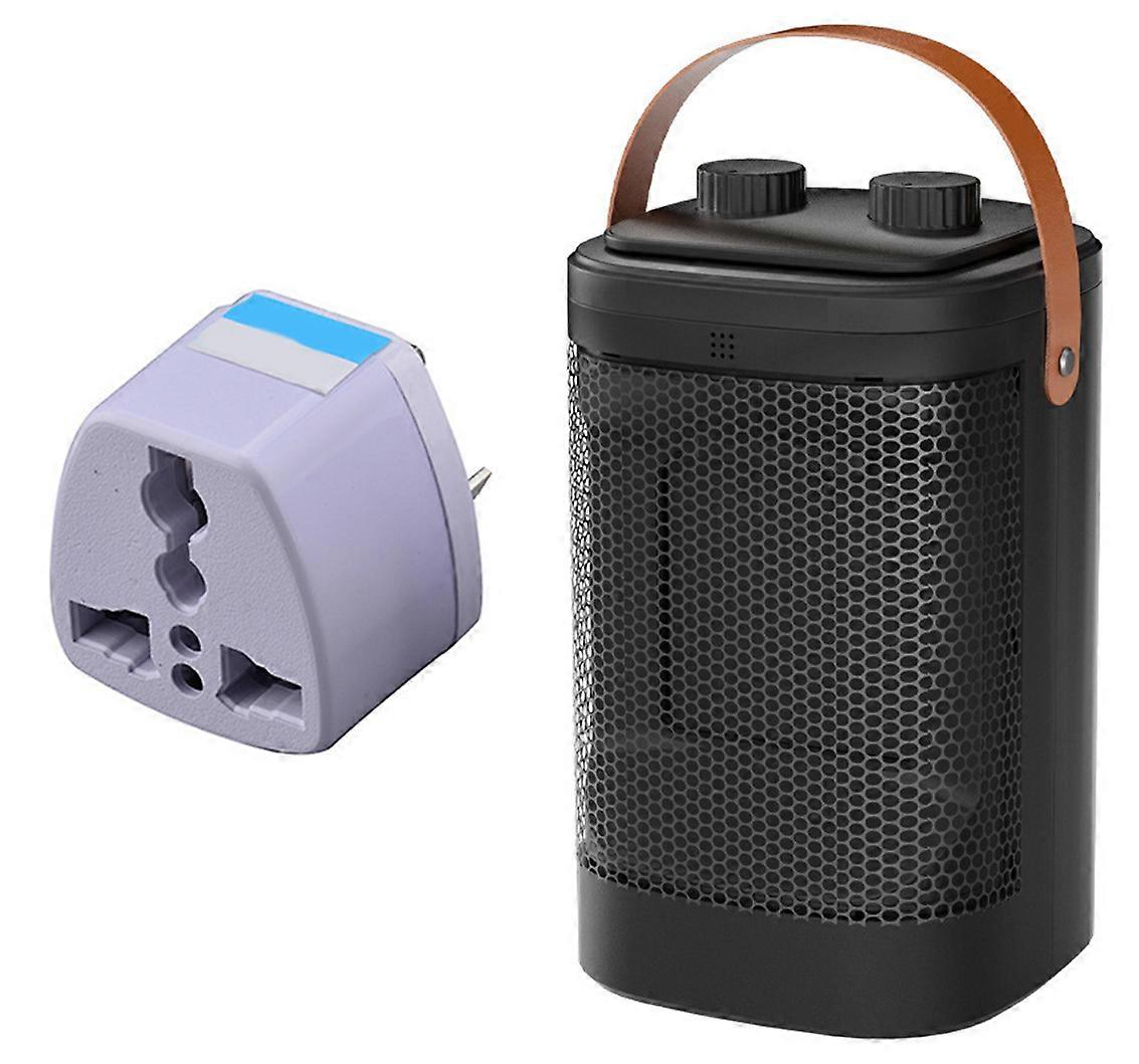 Small Space Heater for Indoor Use, 1500W Ceramic Space Heater with Thermostat, 3 Modes, Portable Heater for Office Room Desk Use