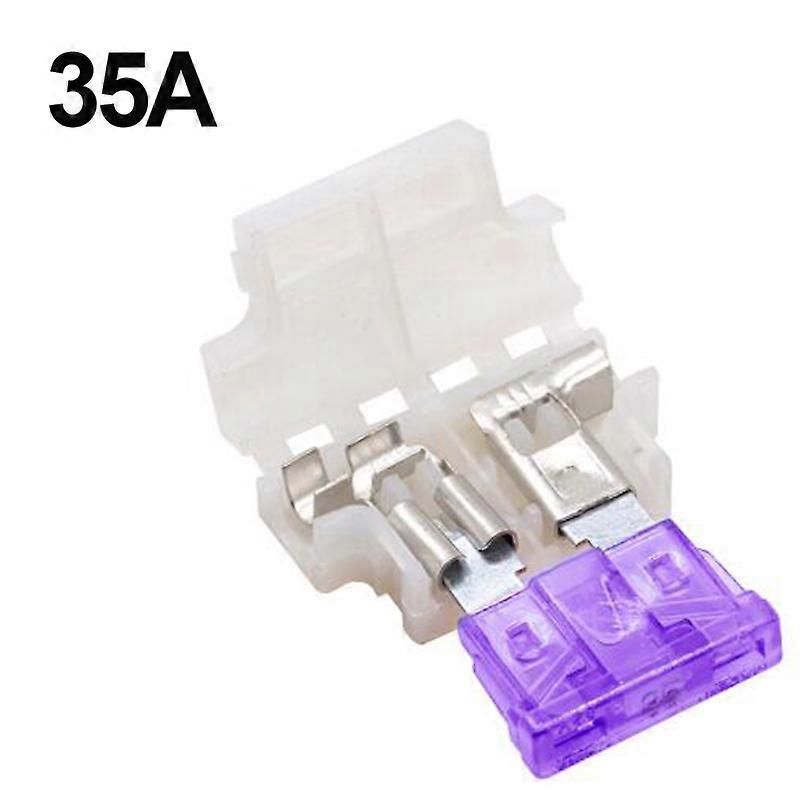 10sets Auto Standard Middle Fuse Holder + Car Boat Truck ATC/ATO Blade Fuse 3A 5A 10A 15A 20A 25A 30A 35A 40A