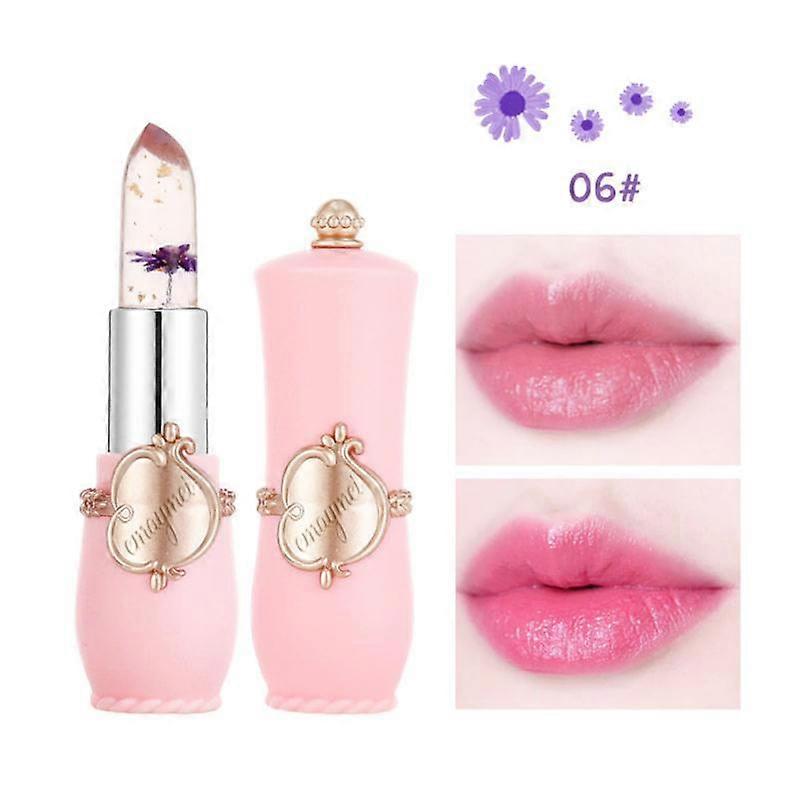 Jules Crystal Msi Lip Balm Lipstick Flower Temperature Proxy Document Gloss Transparent Long Lasting Moisturizer Makeup Tslm1
