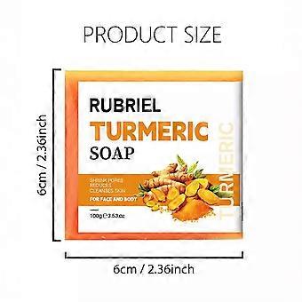 Sæbe Citron Gurkemeje sæbe tabletter Rensning Gurkemeje sæbe Facial And Body Shower Sæbe Opstrammende porer og fjernelse af pigmenter