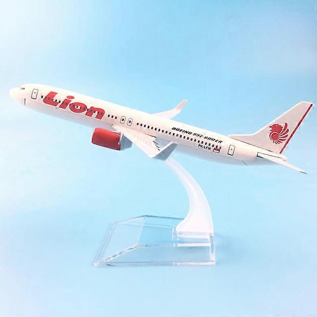 JASON TUTU 16cm Plane Model Airplane Model Lion Boeing 737-900 Aircraft Model Diecast Metal Airplanes 1:400 Plane Toy Gift