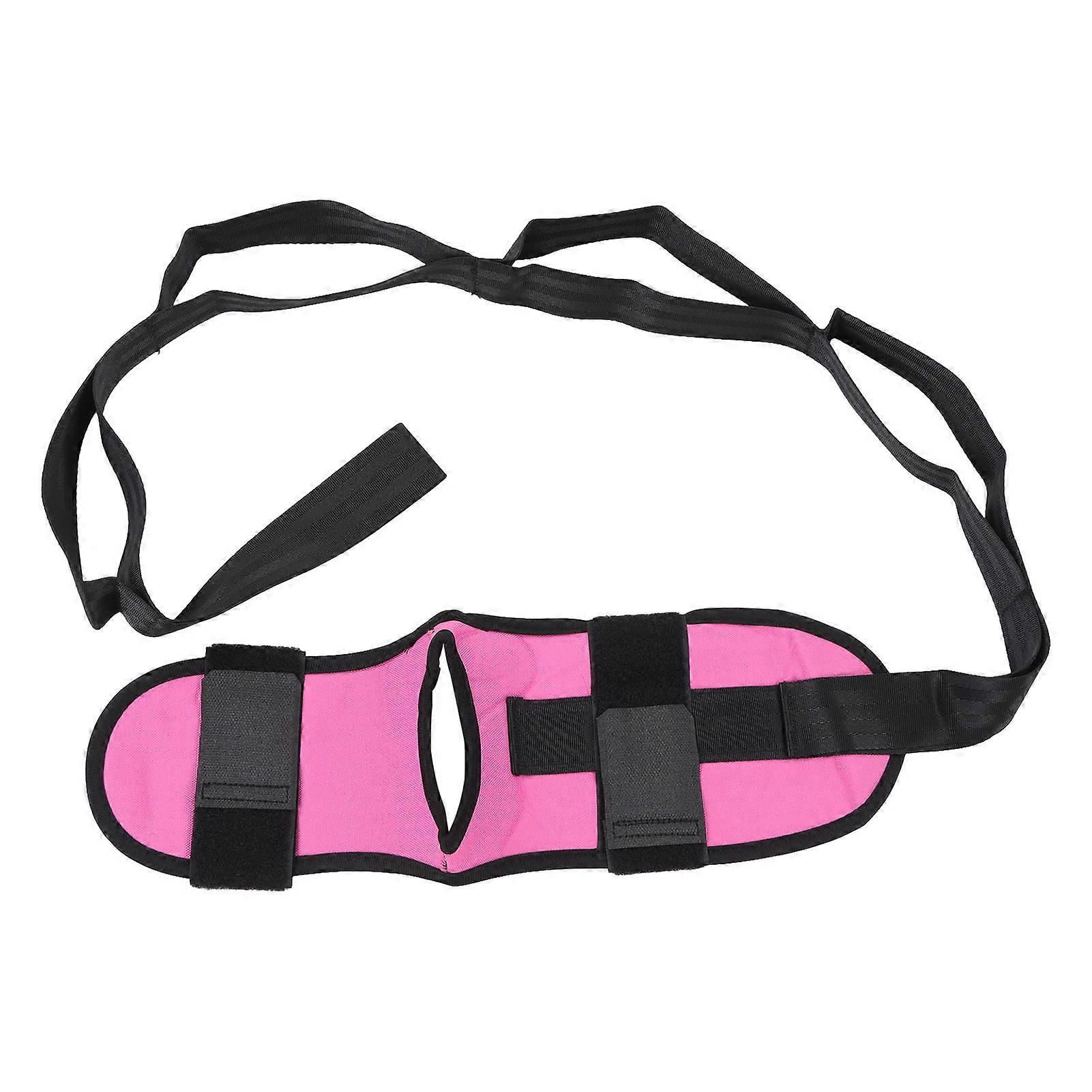 Leg Stretching Strap Muscle Relaxing High Elasticity Improve Flexibility Rehabilitation Foot Stretch Strap Rose Red