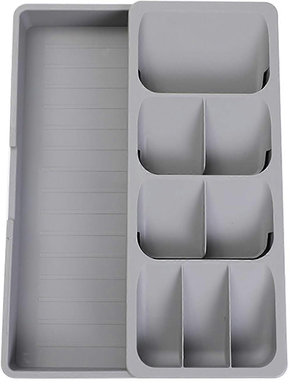 Kitchen Drawer Organizer Tray - Expandable Cutlery Organizer for Flatware Silverware Gadgets