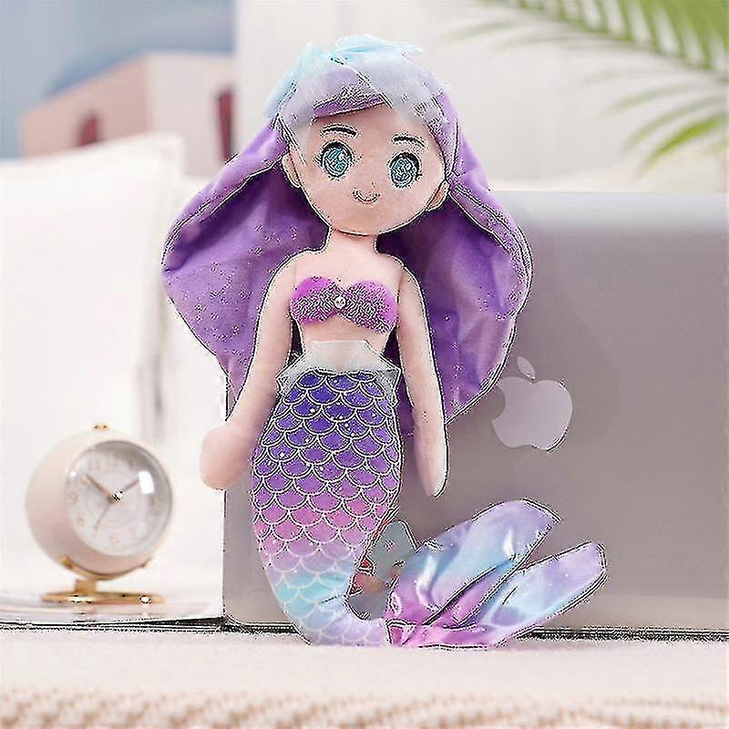 40cm Sjöjungfru Prinsessan Plysch Docka Söt Barn Kudde Flicka Dockdocka Docka