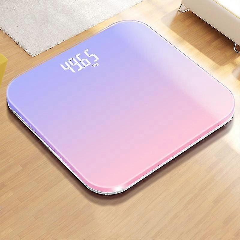 Smart Digital Scale Highly Accurate For Body Weight Bathroom Weight Scale With Extra-wide Platform Led Screen Usb Charging Slim Design
