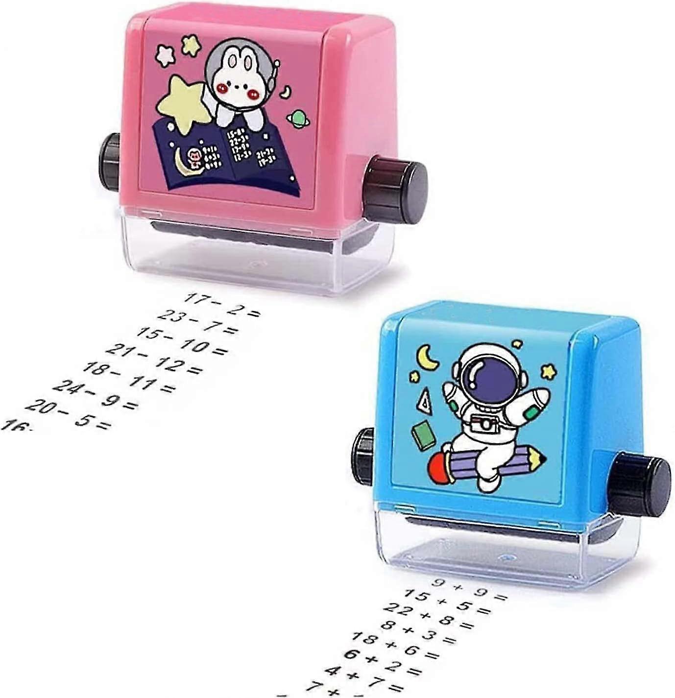 Roller Digital Teaching Stamp, 1-100 Teaching Math Rolling Stamp Reusable Addition And Subtraction Teaching Stamp For Teachers Homeschool Primary Scho