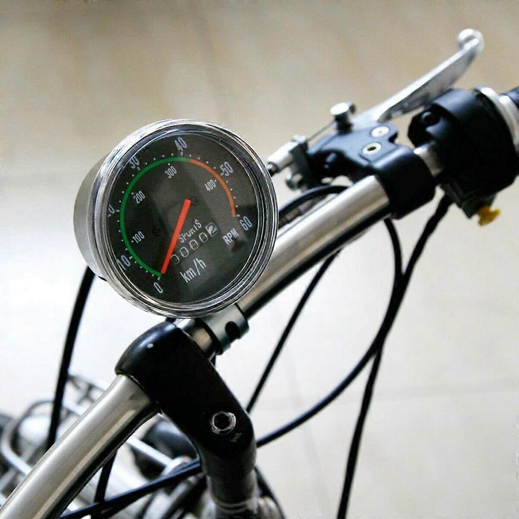 Vintage Style Bicycle Speedometer Analog Mechanical Odometer with Hardware for 26/28/29/275 Bike