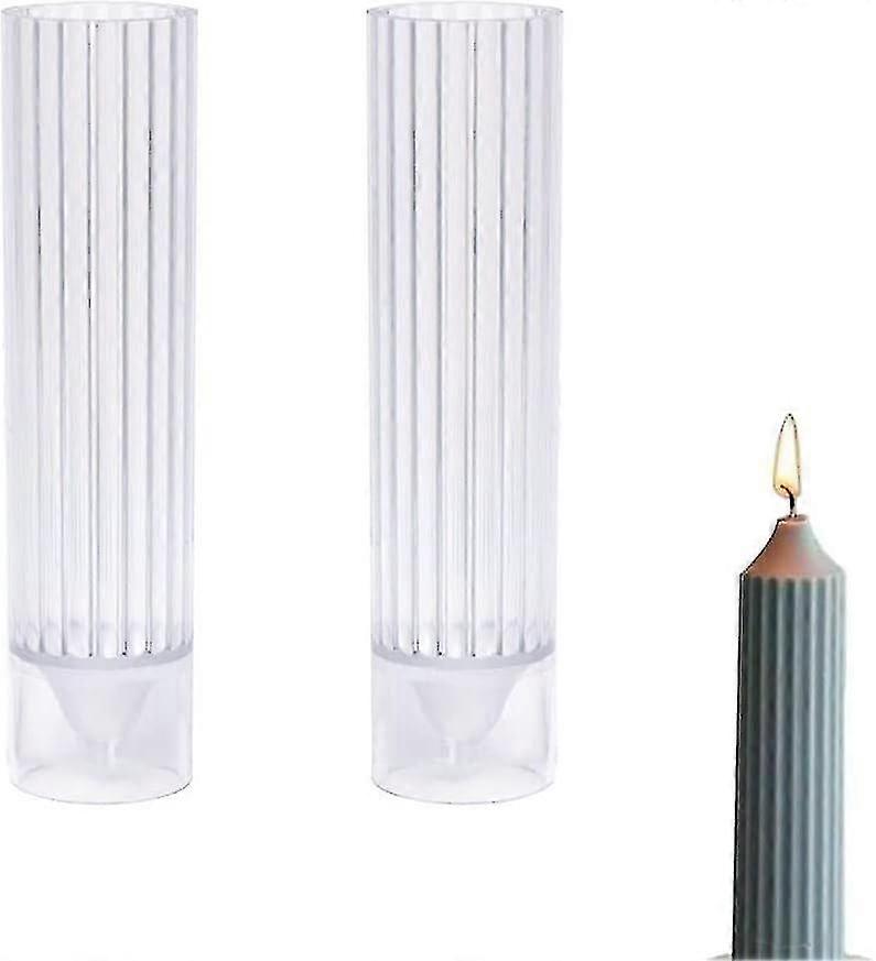 Plastic Cylindrical Candle Making Molds