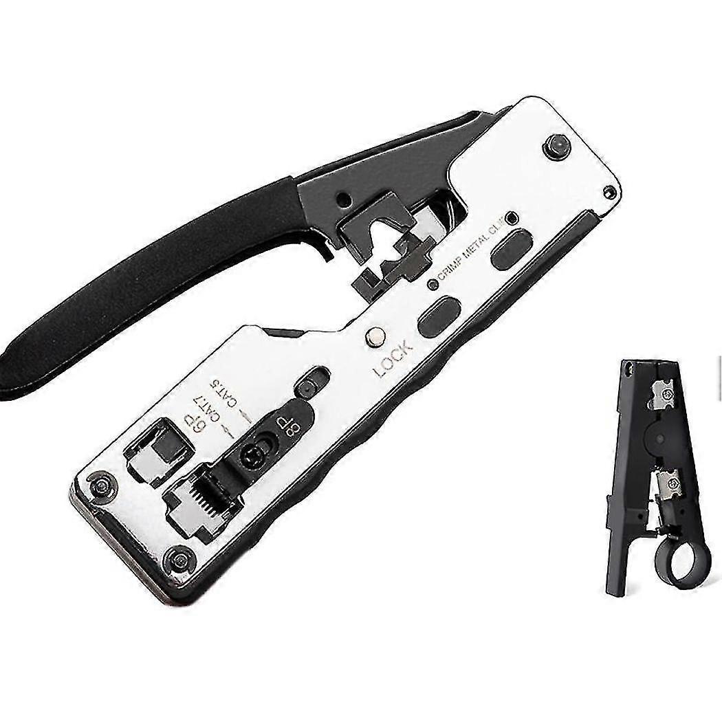 Combo Network Rj45 Tool Telecom Crimping Crimper For Rj45 Cat7 Cat6a Cat6 Cat5 Rj11 Rj12 Modular Pl