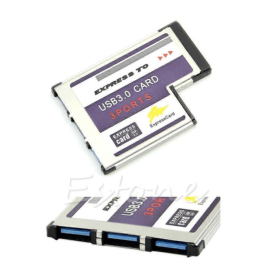 Dizüstü Bilgisayar Fl1100 Çip için 54mm Express Kart 3 Bağlantı Noktalı Usb 3.0 Adaptörü Expresscard
