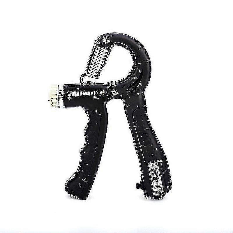 10 60kg Hand Grip Adjustable Countable Finger Exerciser(blackgrey)