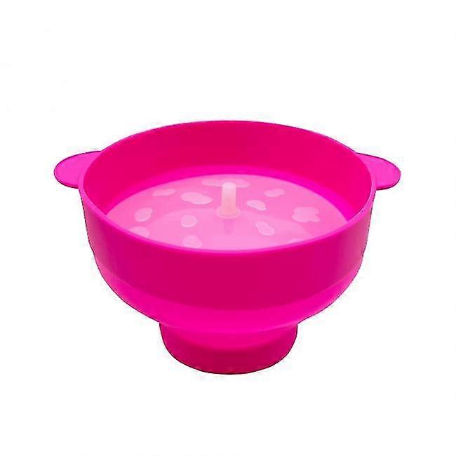 Popcorn bowl silicon collapsible Pink