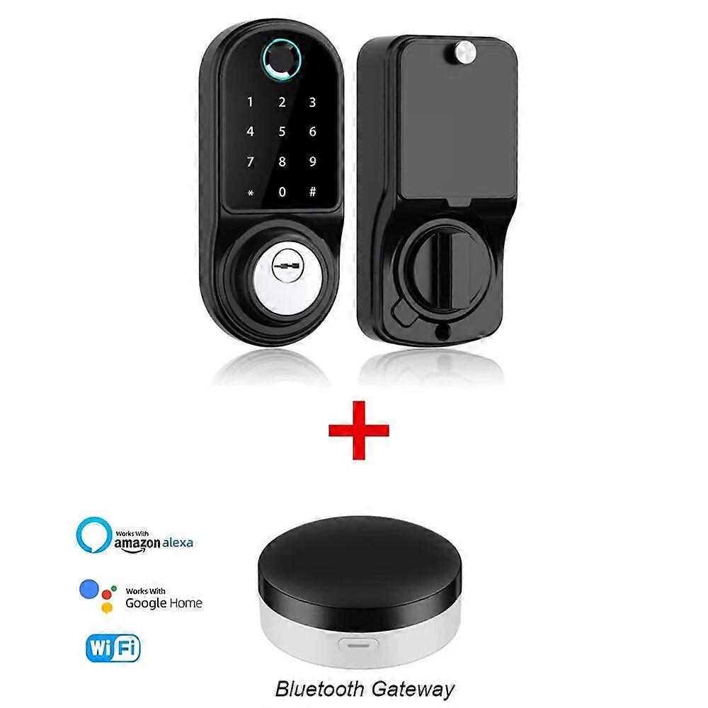 Remotely Multiple Code Fingerprint Biometric Password Touch Keypad Mobile Phone APP Digital Smart Deadbolt Lock