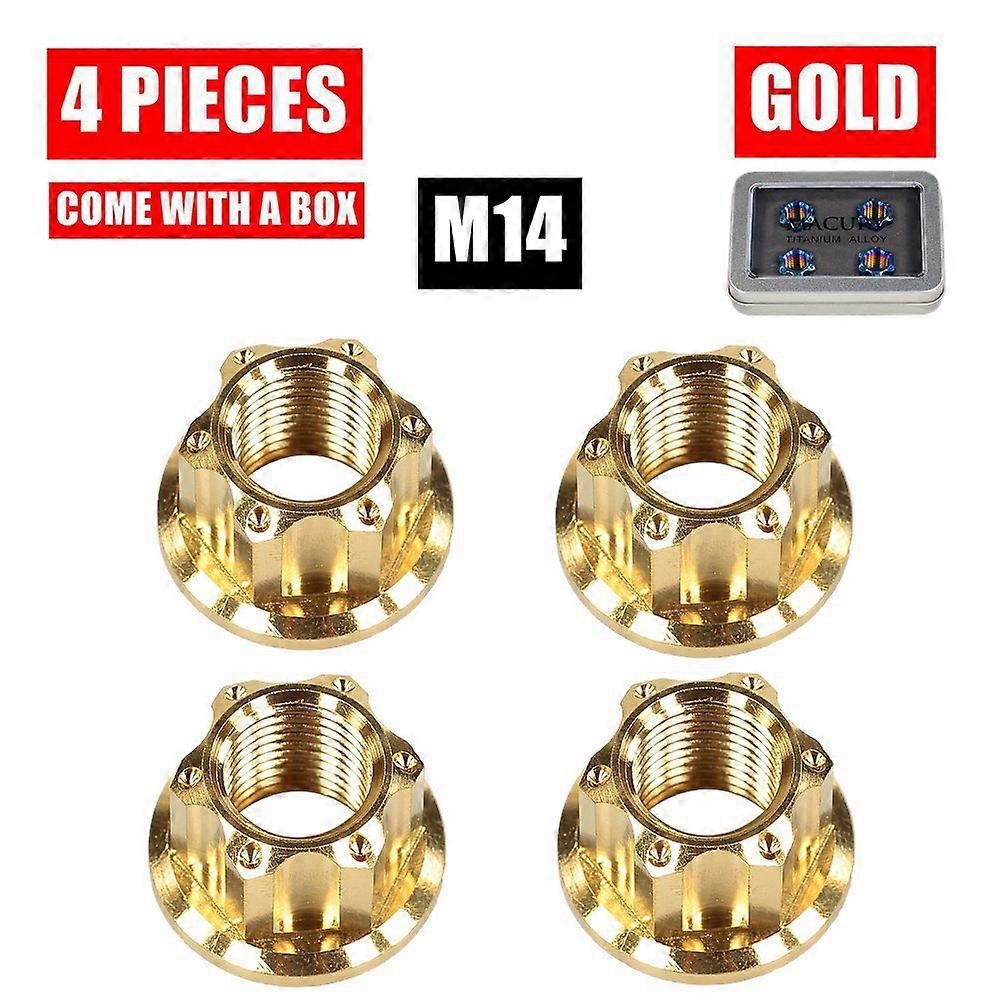 High-End M14 Titanium Alloy Flange Fancy Nut for ZERO 10X 11X 10+ 11+ Kaabo Wolf Warrior King E-Scooter To Fix Motor Axle