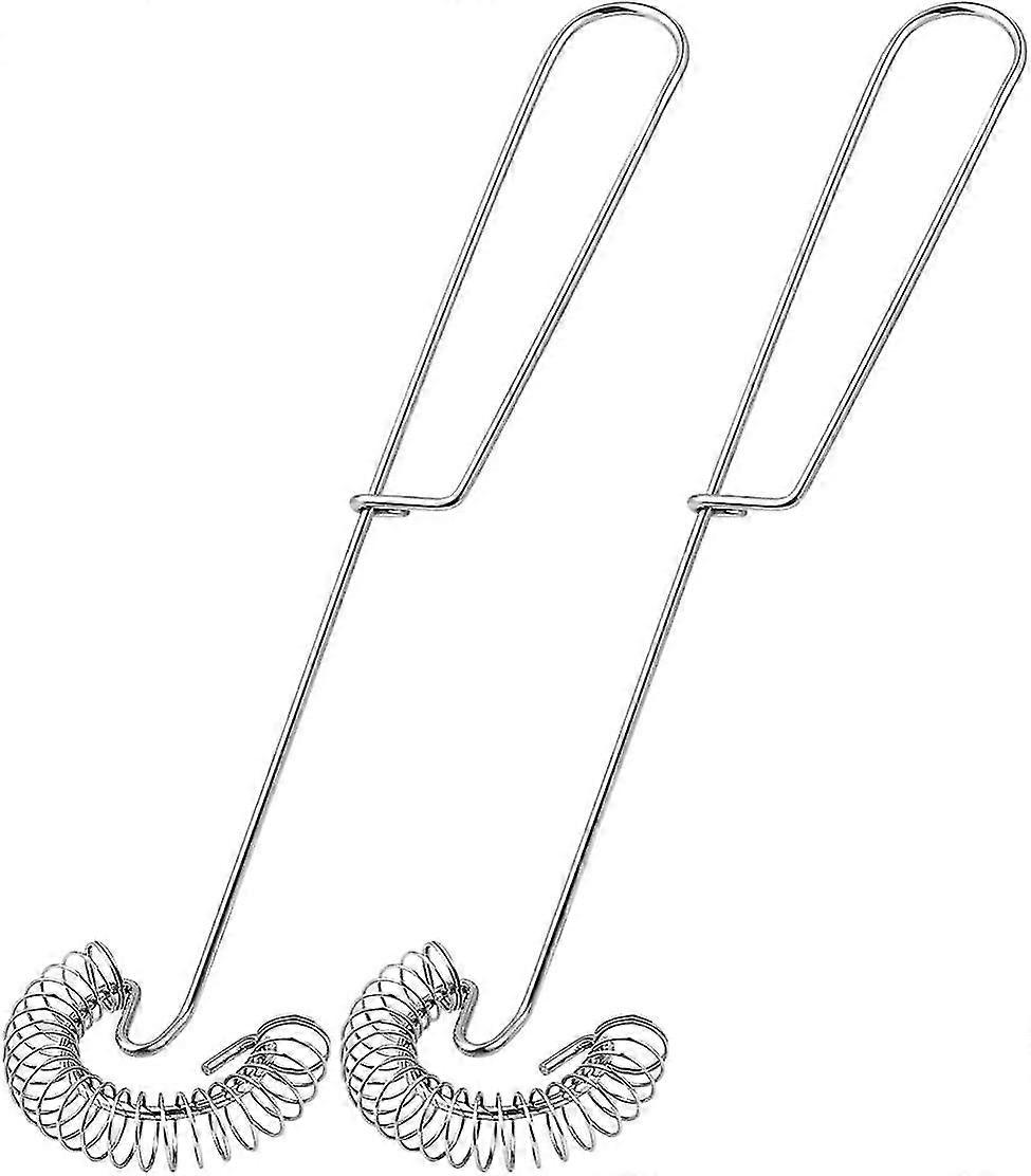 2 stk spiralkost, visp i rustfritt stål