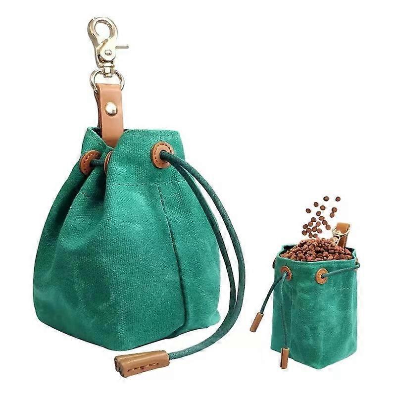 Dog Treat Pouch - Portable Dog Training Treats Bag,drawstring Sealing Method And Waist Hook Buckle Snack Bag