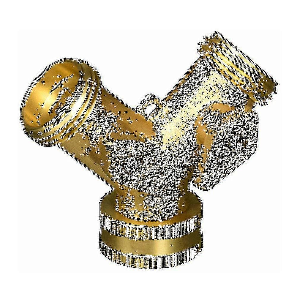 Y Shape Soild Brass Thread Two Way Connector Adaptor Hose
