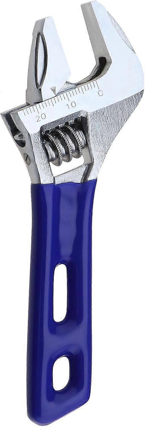 Adjustable wrench, large opening, adjustable with short handle, pipe pliers, adjustable flat wrench (6")