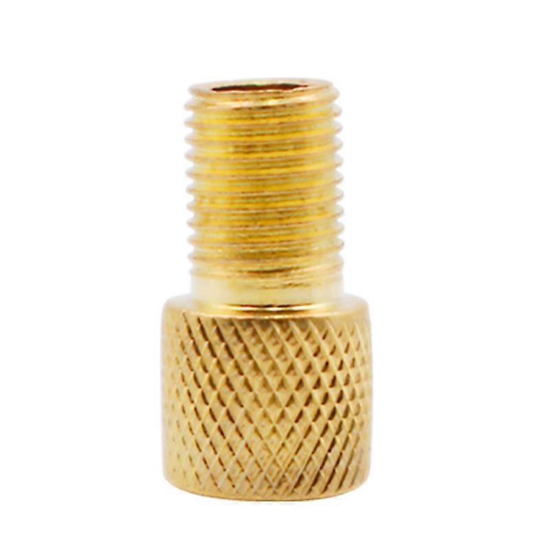 Bicycle Valve Adapter, Use an air compressor or regular bicycle pump to inflate valve tires, Brass, 5 pieces