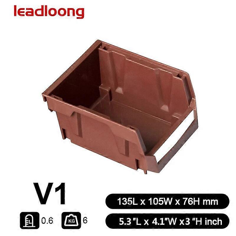 V1 13,5X10,5X7,6CM Plastikowy pojemnik do przechowywania Wiszące pojemniki do układania w stosy 6/24-pak 5 cali x 4 cale x 3 cale