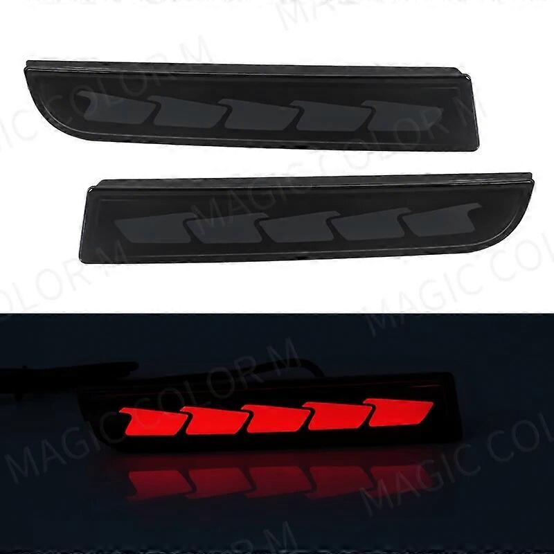 Car LED Rear Bumper Reflectors Lights For Mitsubishi Lancer Evolution X Outlander Tail Brake Lamp Sequential Turn Signal Light