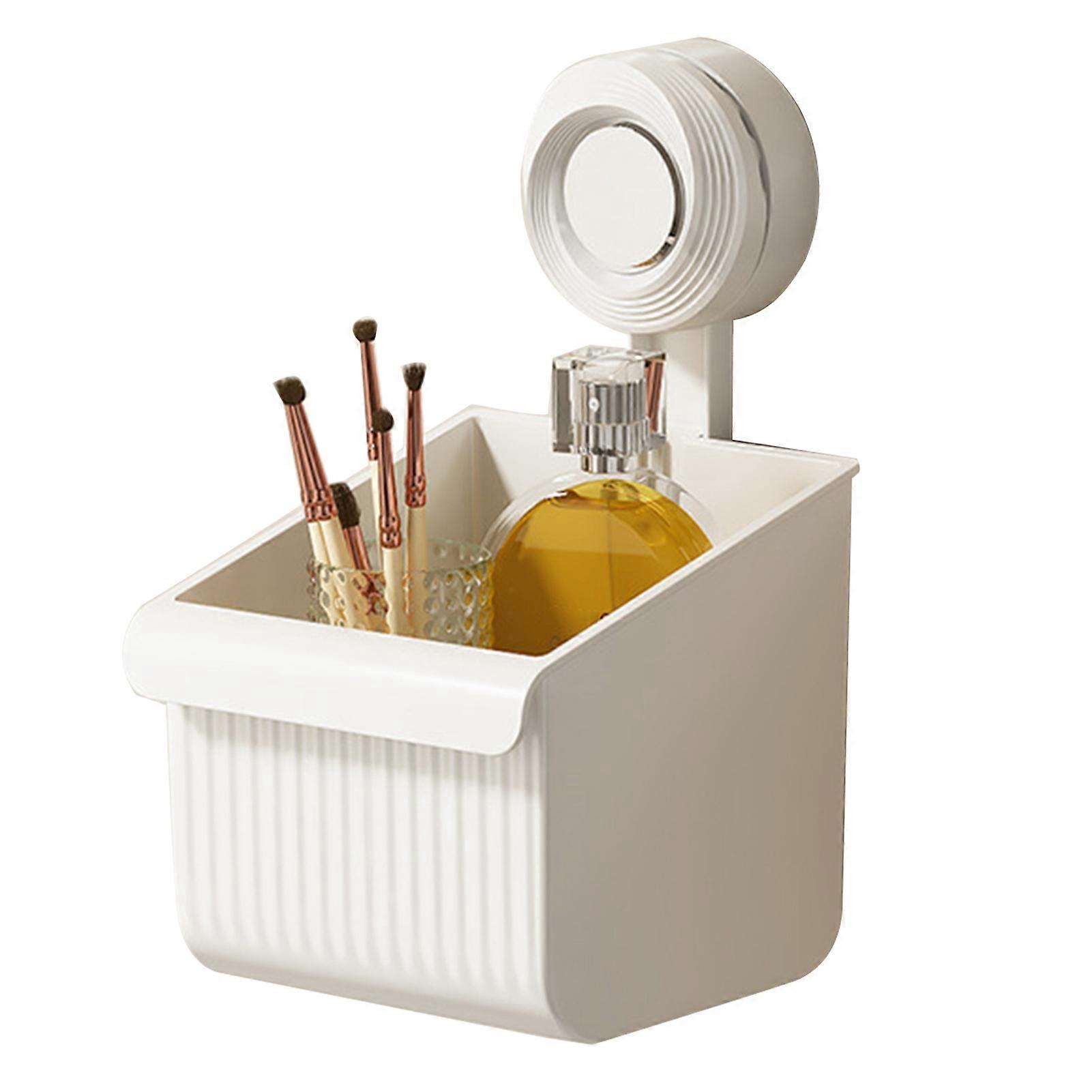 Bathroom Storage Rack Drainage Detachable Thick Punch-free Anti-slip Strong Suction Cup Installation Great Load Bearing Shower Storage Organizer