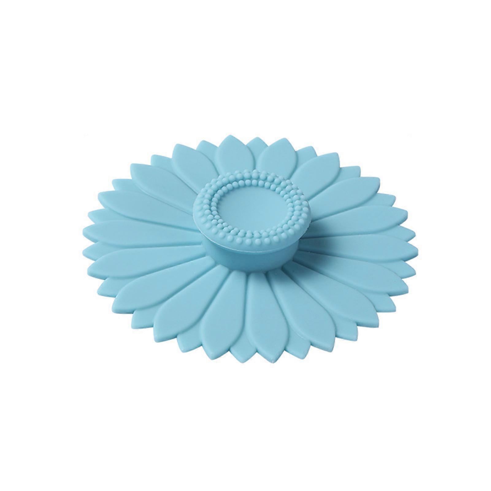 1/3Pcs Sunflower Silicone Cup Lid with Handle Food Grade Heat-Resistant Dustproof Seamless Airtight Universal Round Ceramic Glass Teacup Mug Cover