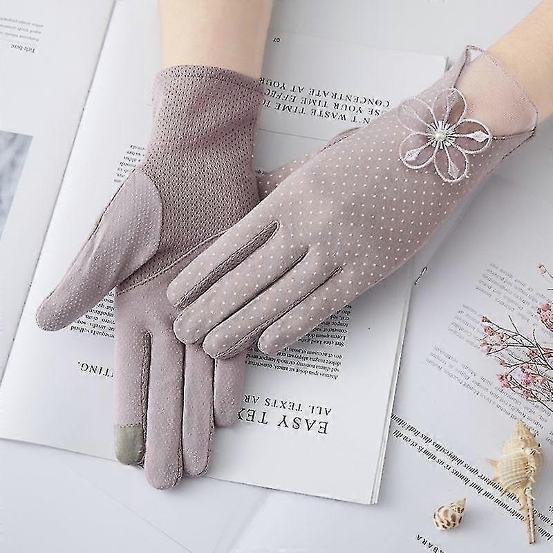 Women's Thin Summer Non-slip Touch Screen Short Cotton