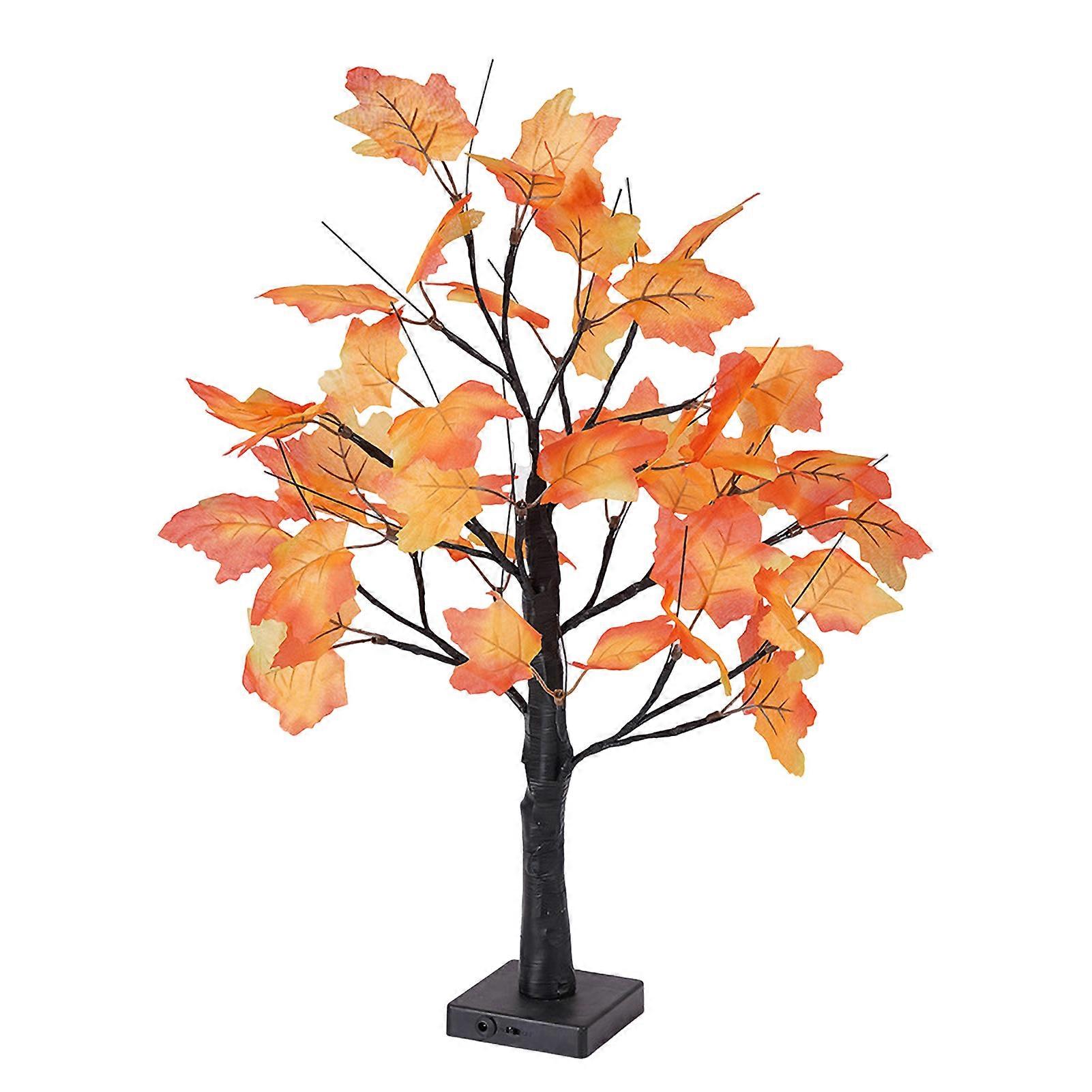 Halloween Birch Tree Light Party Decoration Bats Pumpkins Design DIY Battery Powered Artificial Birch Tree with LED Lights