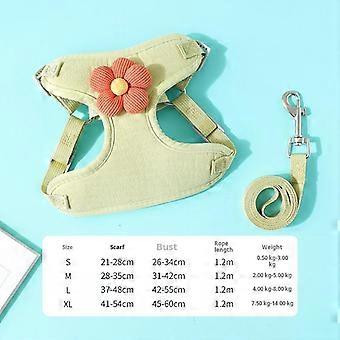 Pet Vest Leash Cat Walking Rope Breathable Mesh Outdoor Accessories For Pet Anti-slip Soft Cartoon 3D Traction Tool Dog Ang Cat